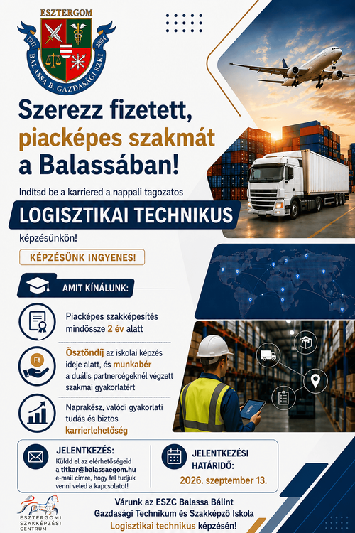 Szerezz fizetett, piacképes szakmát a Balassában!