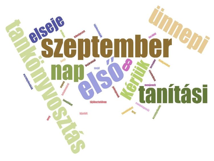 Információk az első tanítási napról