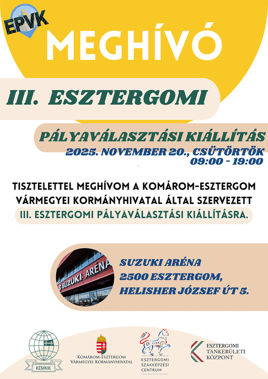 Esztergomi Pályaválasztási Kiállításon iskolánk - hamarosan