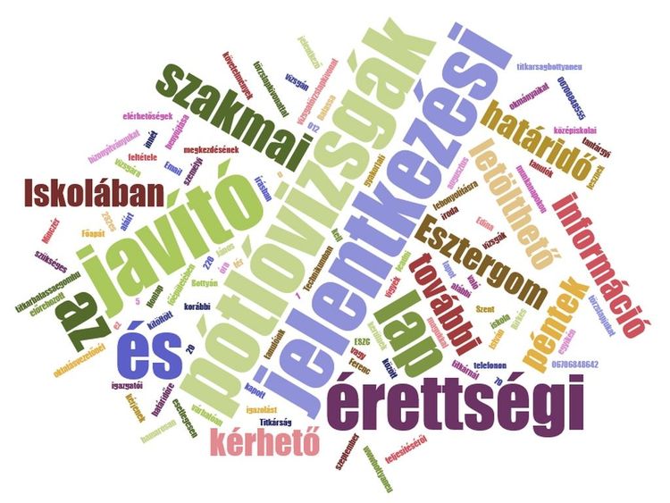 Szakmai és érettségi pótló/javítóvizsgák információi