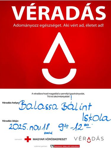 Véradás az iskolában