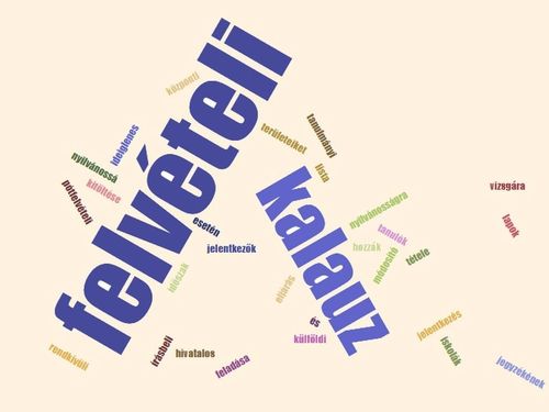 Felvételi kalauz 2025-26