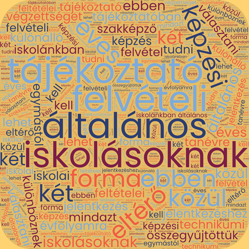 Felvételi tájékoztató nyolcadikosoknak