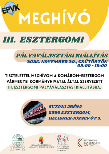 Esztergomi Pályaválasztási Kiállításon iskolánk - hamarosan