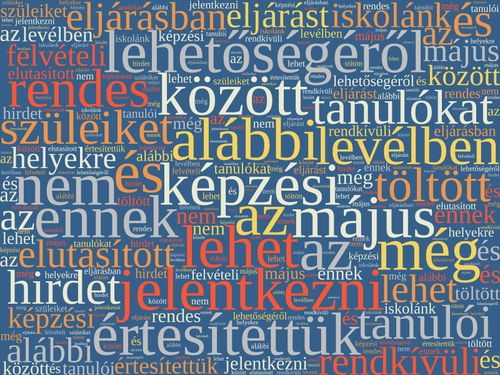 Rendkívüli felvételi eljárás (pótfelvételi)